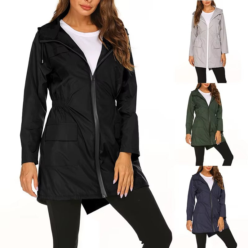 Venus - Lång regnjacka Dam