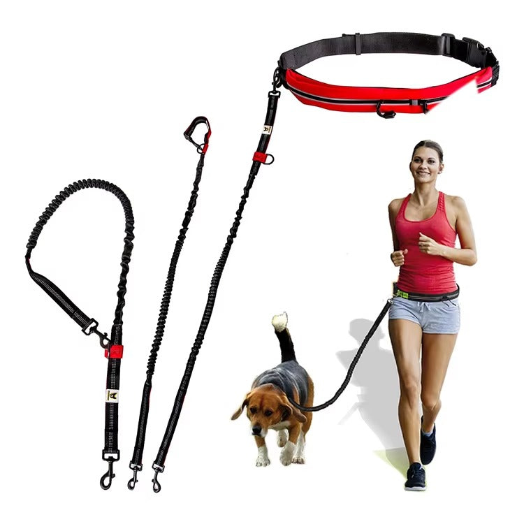 Venus - STORA Elastiska hundkoppel handsfree 120-180cm
