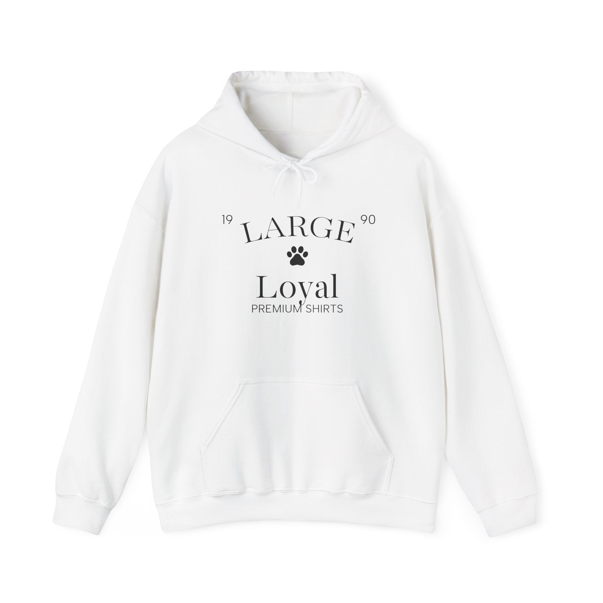 Loyal Paw Pullover Hoodie — 'Loyal' Paw Print Graphic Hoodie