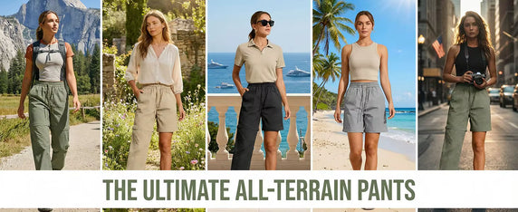 Jennas - Multifunktionella Hikingbyxor – 2-i-1 Shorts, Snabbtorkande & Bekväma