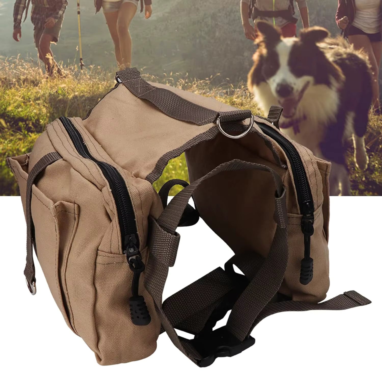 Dog Backpack – Praktisk & Slitstark Ryggsäck för Aktiva Hundar