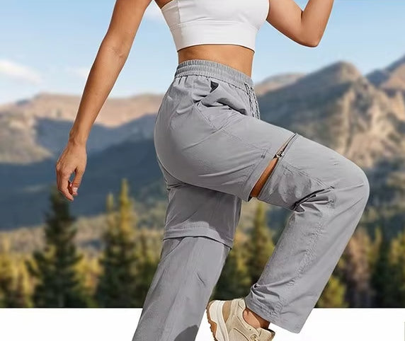 Jennas - Multifunktionella Hikingbyxor – 2-i-1 Shorts, Snabbtorkande & Bekväma