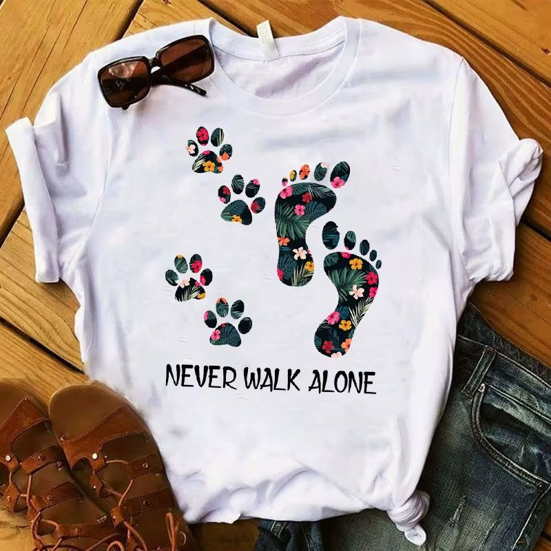 Venus - Never walk alone hund tassar t-shirt
