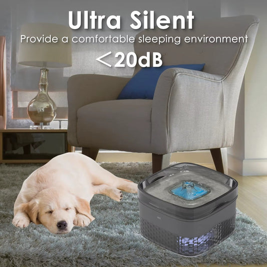 Earth 5.5L Husdjursvattenfontän automatisk med LED-ljus