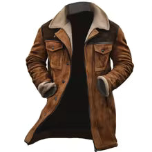 Newman- Läderjacka western stil