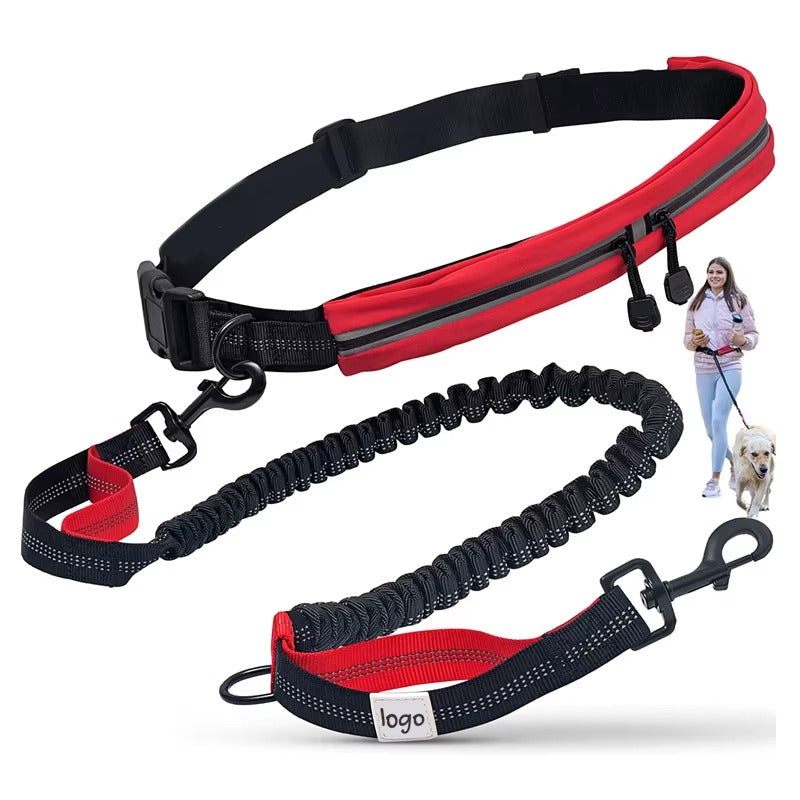 Venus  - STORA Elastiska hundkoppel handsfree 120-180cm