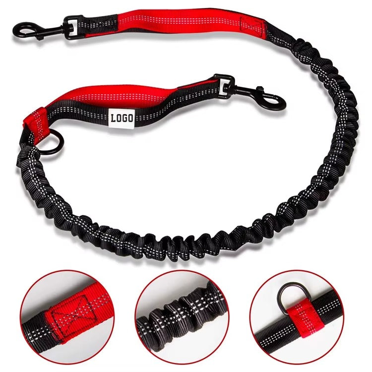 Venus  - STORA Elastiska hundkoppel handsfree 120-180cm