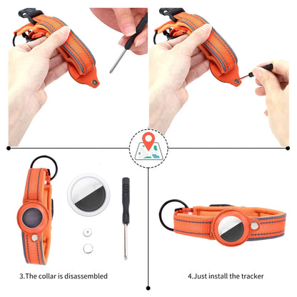 Mars - Reflekterande Pet tracker hundhalsband