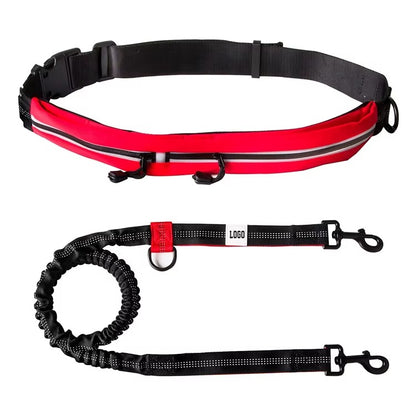 Venus  - STORA Elastiska hundkoppel handsfree 120-180cm