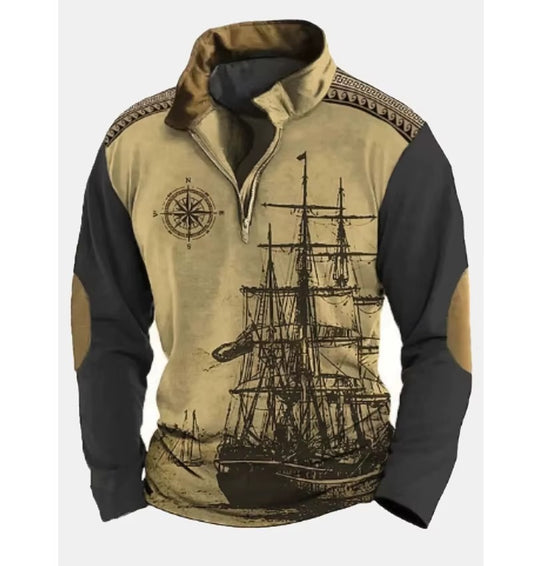 Jamies varma Polo tröja med skepp motiv